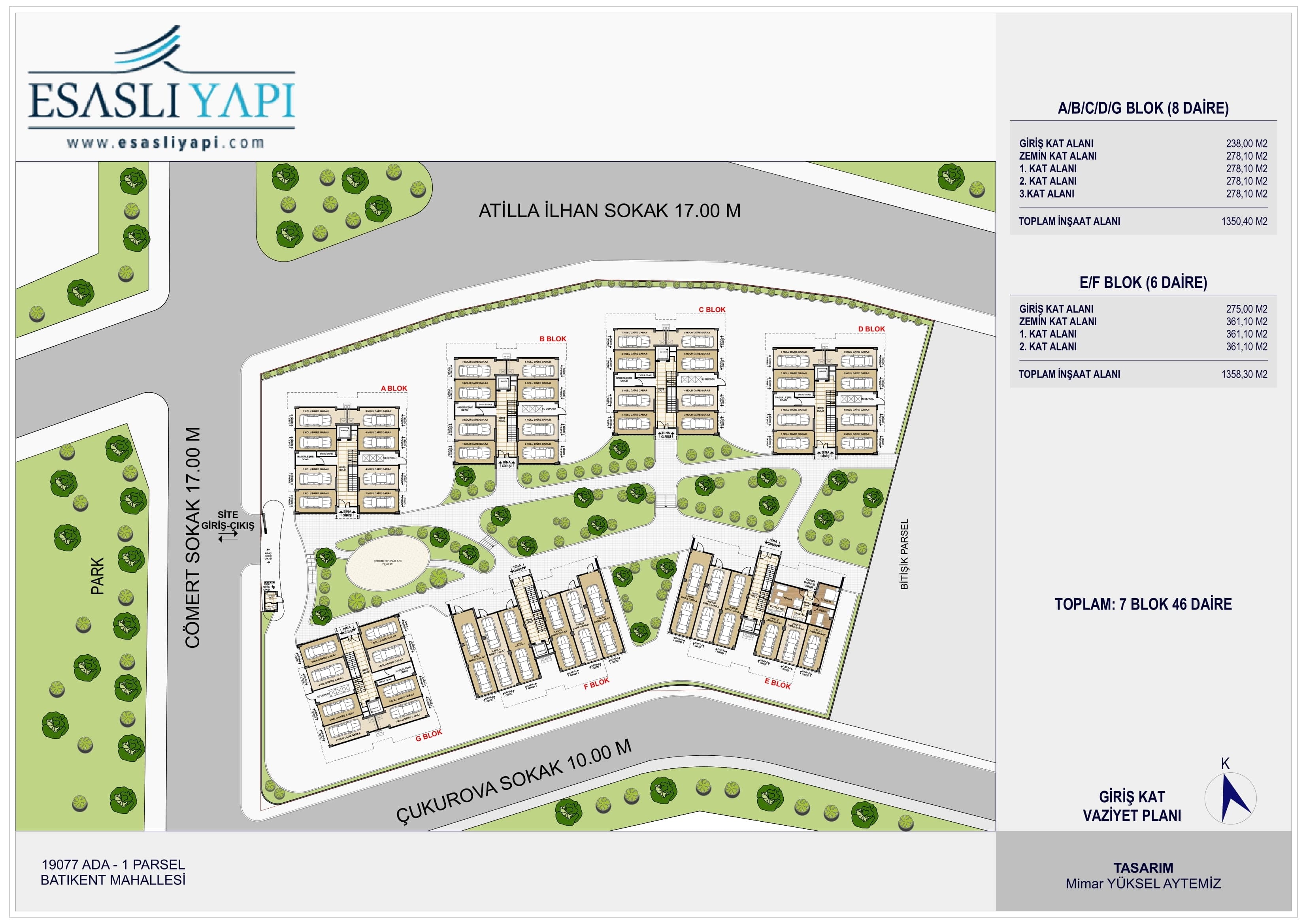 Batıkent Viva Garden — Giriş Vaziyet Planı 